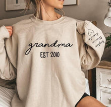Load image into Gallery viewer, Custom Est name sweatshirts
