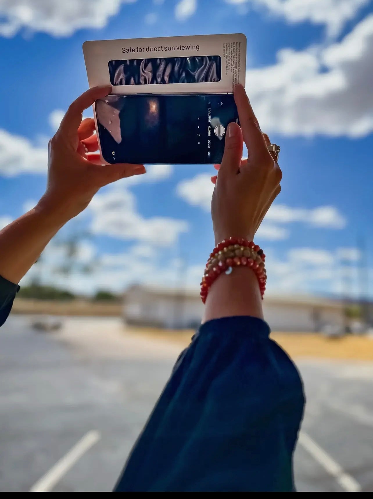 Cell phone shade total eclipse