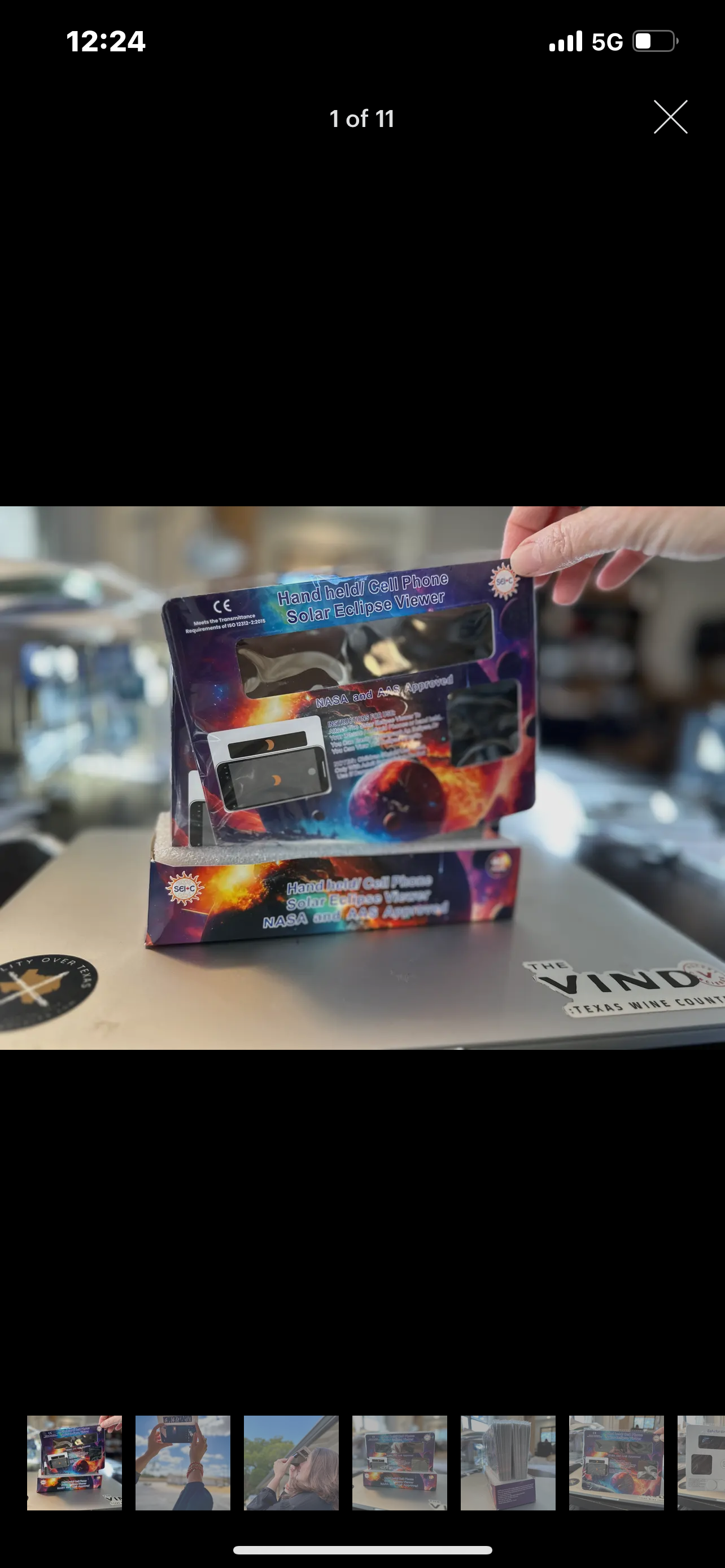 Cell phone shade total eclipse