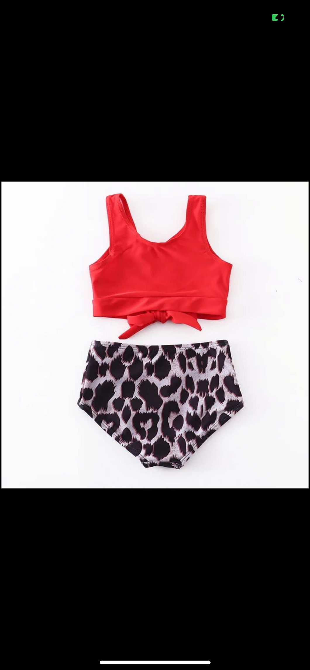 Leopard red swimsuit